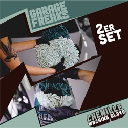 Garage Freaks Chenille Glove 2er Pack - 2 mikrovláknové mycí rukavice