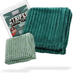Garage Freaks Striped 2er Set - 2 sušící ručníky 50x80cm a 40x40cm, 1300 GSM