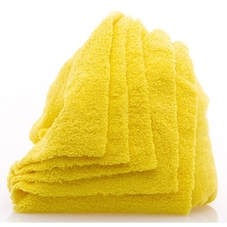 Work Stuff Gentleman Basic Yellow 350 GSM 5xPack 40x40 cm leštící utěrky žluté 5ks