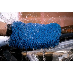 Nuke Guys Chenille Blue - Mikrovláknová mycí rukavice