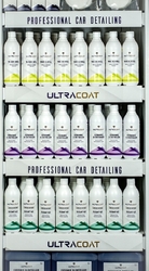 Ultracoat Rack - Prodejní stojan naplněný produkty Ultracoat