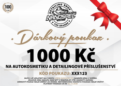 NANOspec dárkový poukaz - 1000 Kč