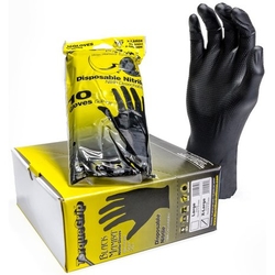 Black Mamba Nitrile Gloves TORQUE Grip ochranné vyztužené rukavice L 10ks