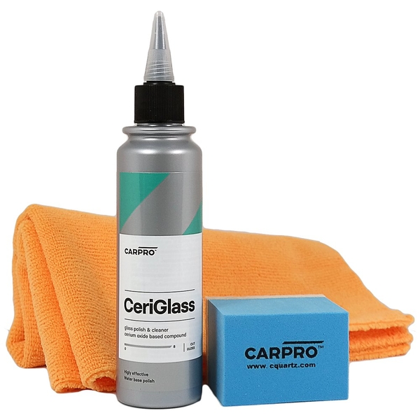CarPro Ceriglass Kit - Sada na leštění skla (150ml)