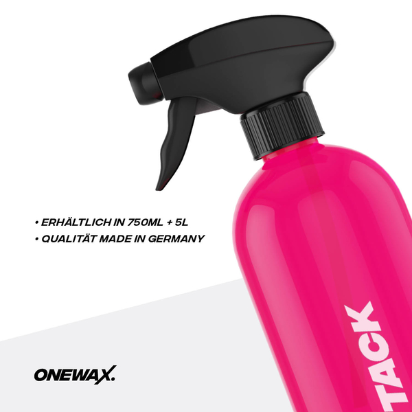 OneWax Pink Attack Wheel Cleaner - Čistič alukol a odstraňovač polétavé rzi (1000 ml)