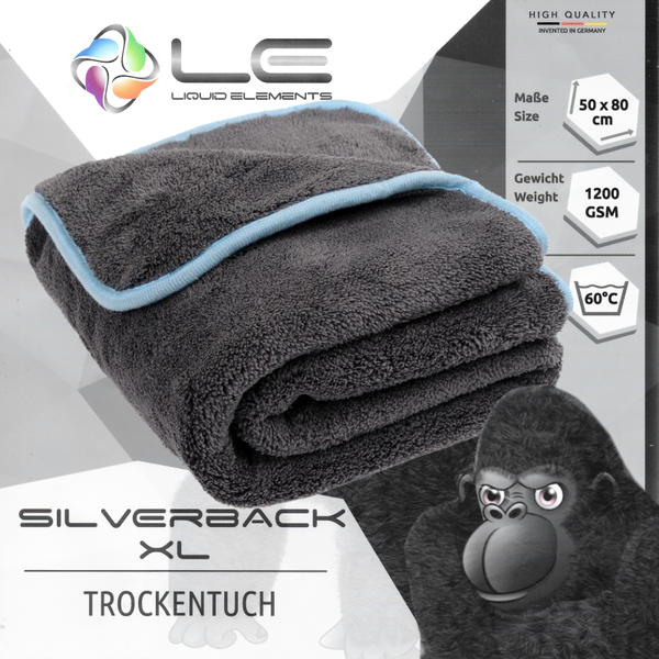Liquid Elements Silverback XL 80x50cm sušící ručník