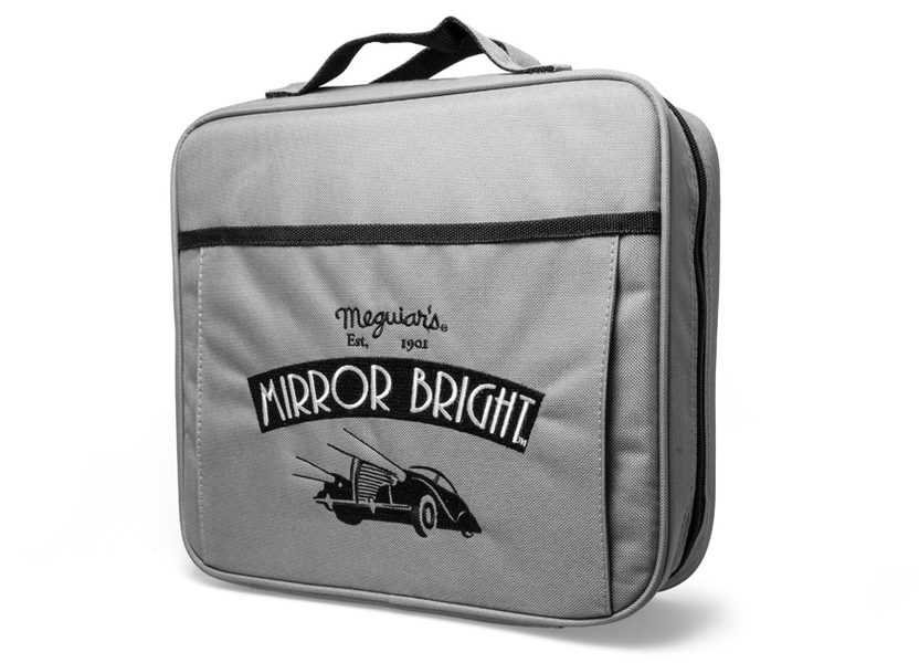 Meguiar's Mirror Bright Bag - taška na autokosmetiku s motivem řady Mirror Bright, 31 cm x 29 cm x 9 cm